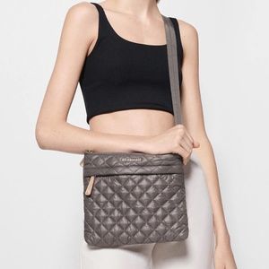 MZ Wallace medium Metro Flat Crossbody bag in color Magnet.  New with tags.